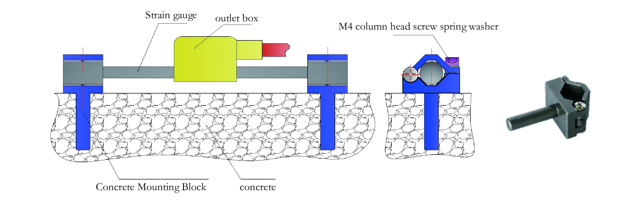 Smart vibrerende trådstrain gauge (overflademodel) JMZX-212HAT/HB billede 9