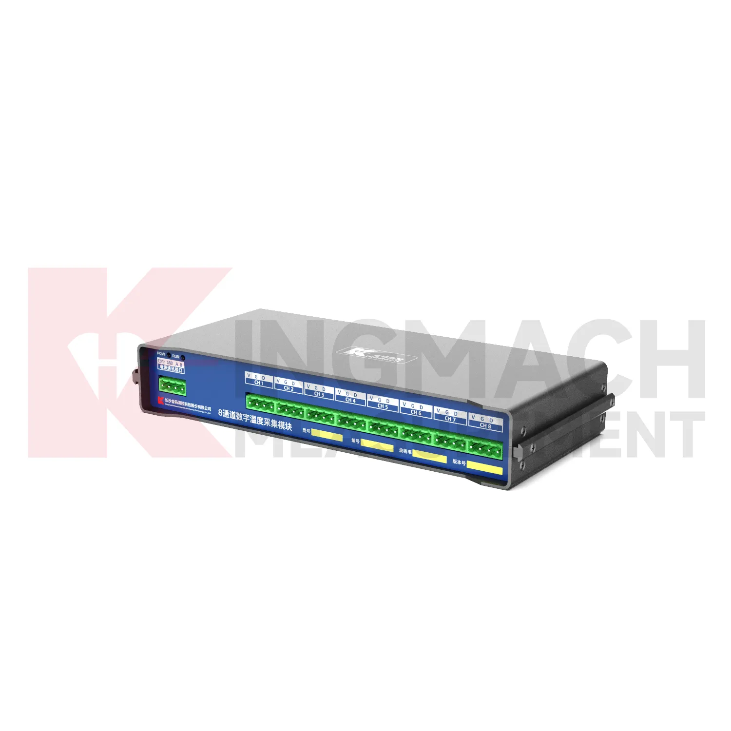8-Channel Digital Temperature Acquisition ModuleJMWT-8DTH billede 2