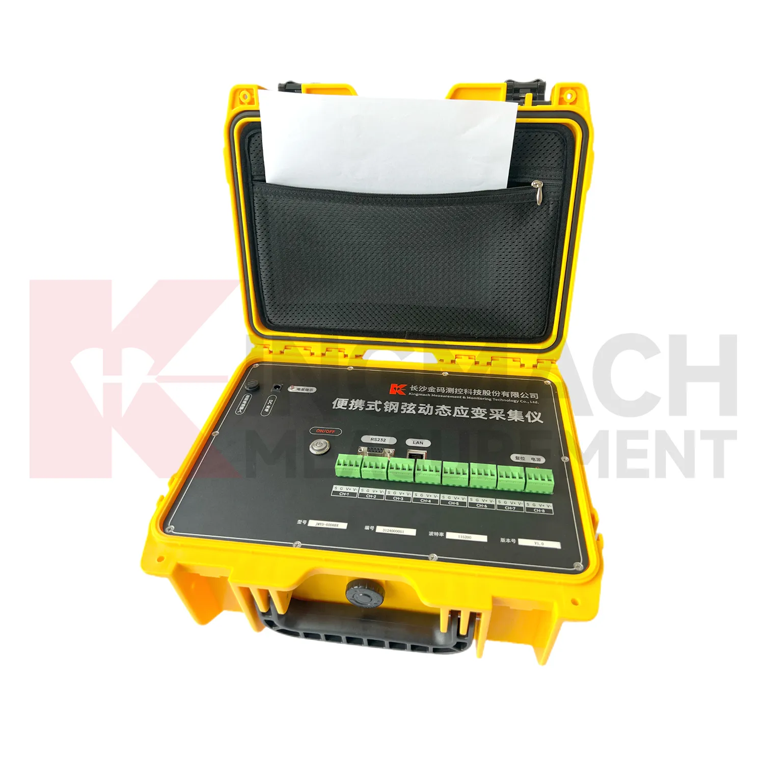 Bærbar vibrerende wire Dynamic Strain Acquisition Readout JMYD-6008BX